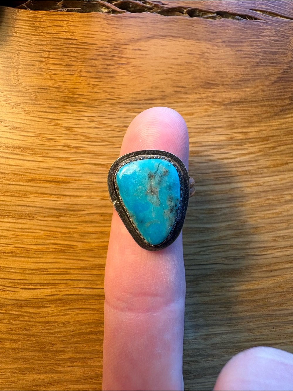 Turquoise Statement Ring - Blue Stone Women's Jewelry